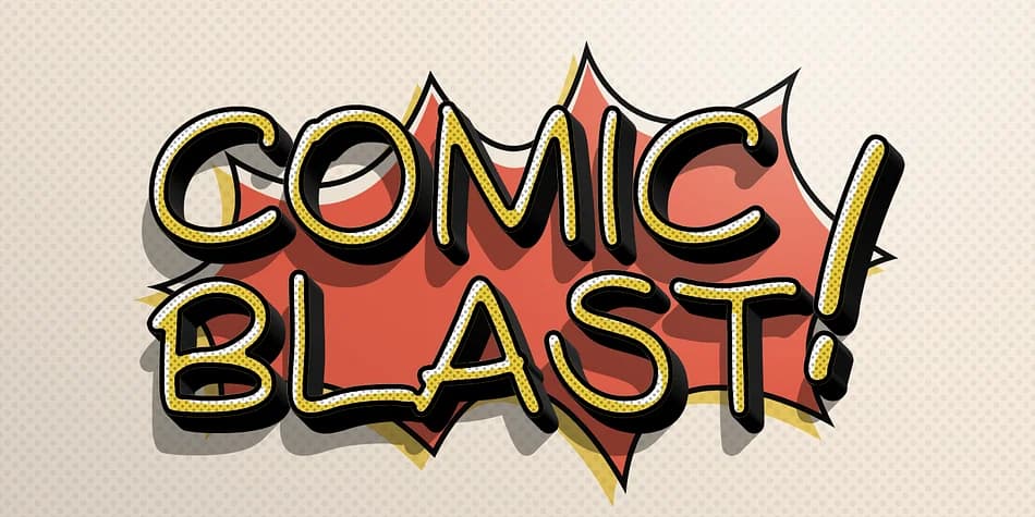 Comicblast by Kustomtype — Decorative Font — preview 1