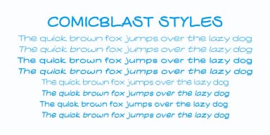 Comicblast by Kustomtype — Decorative Font — thumbnail 2