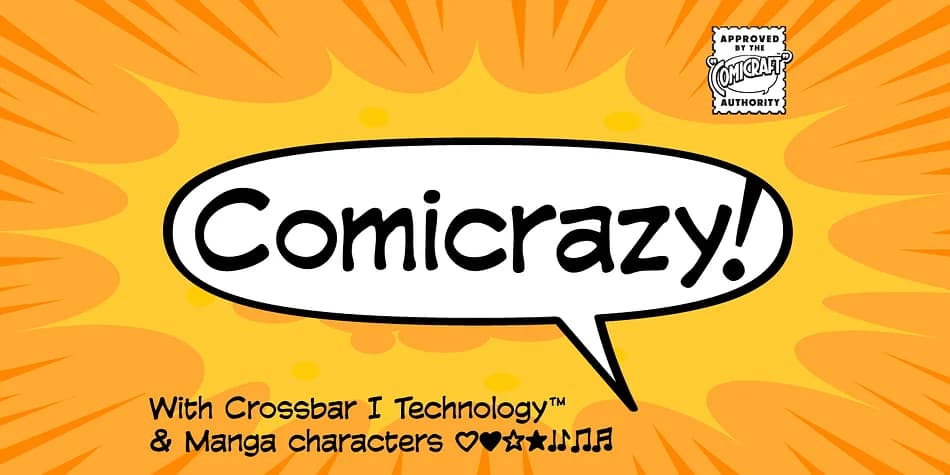 Comicrazy by Comicraft — Decorative Font