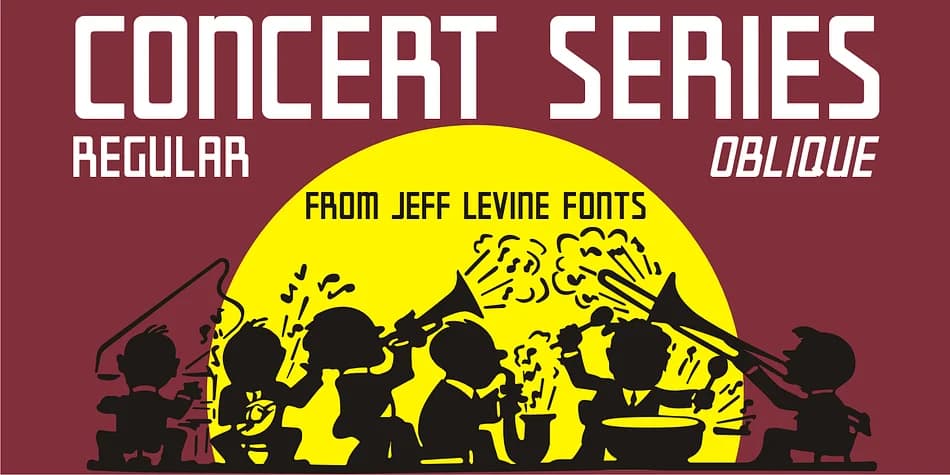 CONCERT SERIES JNL by Jeff Levine Fonts — Decorative Font