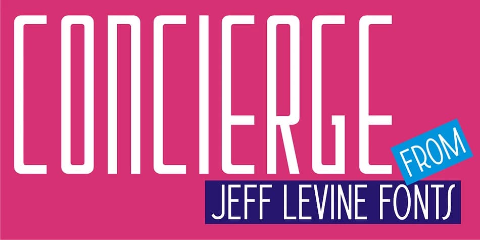 CONCIERGE JNL by Jeff Levine Fonts — Decorative Font