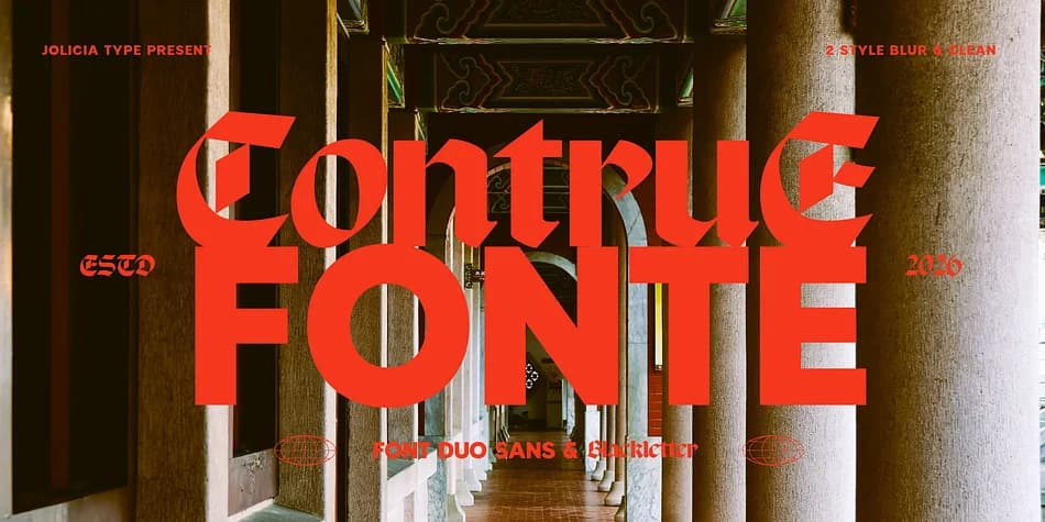 Contrue Fonte by Jolicia Type — Blackletter Font — preview 1