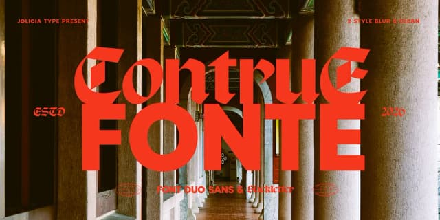 Contrue Fonte by Jolicia Type — Blackletter Font