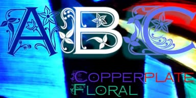 Copperplate Classic Light Floral by Wiescher-Design — Display Font — thumbnail 1