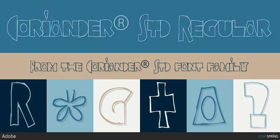 Coriander® Std by Adobe — Decorative Font — preview 1