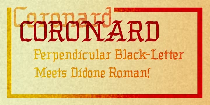 Coronard by Greater Albion Typefounders — Blackletter Font