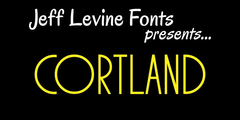 CORTLAND JNL by Jeff Levine Fonts — Decorative Font