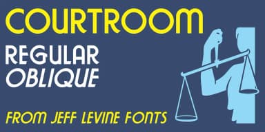 COURTROOM JNL by Jeff Levine Fonts — Decorative Font — thumbnail 1