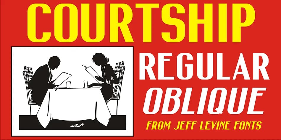 COURTSHIP JNL by Jeff Levine Fonts — Decorative Font