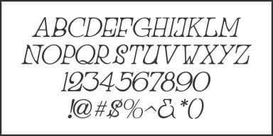 COW PALACE JNL by Jeff Levine Fonts — Decorative Font — thumbnail 5