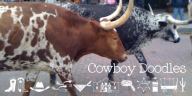Cowboy Doodles by Outside the Line — Dingbats Font — thumbnail 2