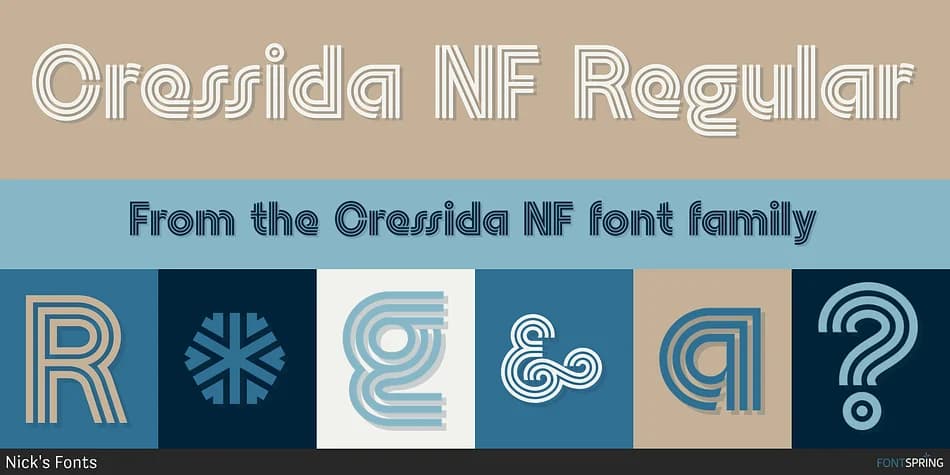 Cressida NF by Nick's Fonts — Decorative Font — preview 1