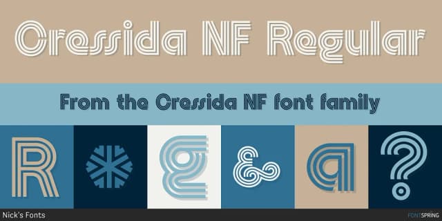 Cressida NF by Nick's Fonts — Decorative Font
