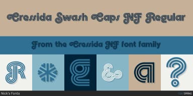 Cressida NF by Nick's Fonts — Decorative Font — thumbnail 2
