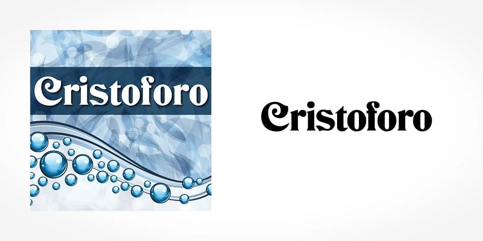 Cristoforo by SoftMaker — Decorative Font — preview 1