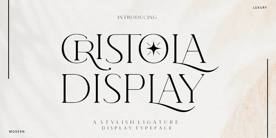 Cristola Display by Masa Type — Display Font