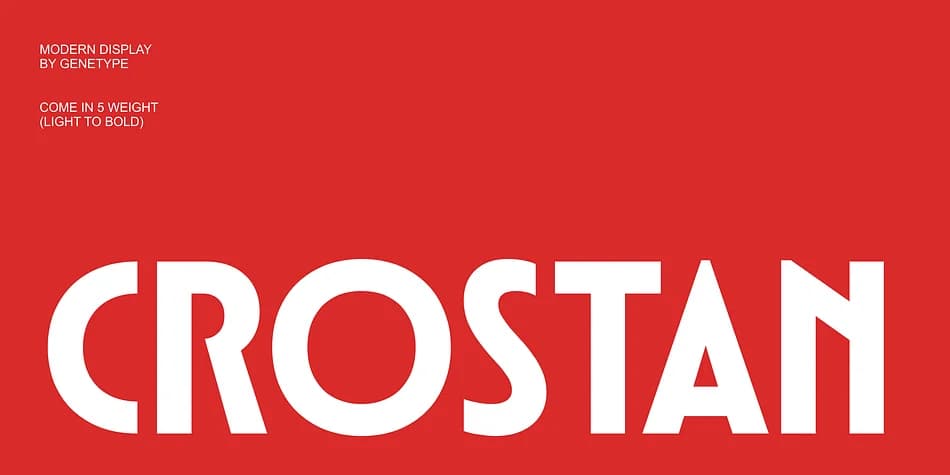 Crostan by Genetypeco — Decorative Font — preview 1