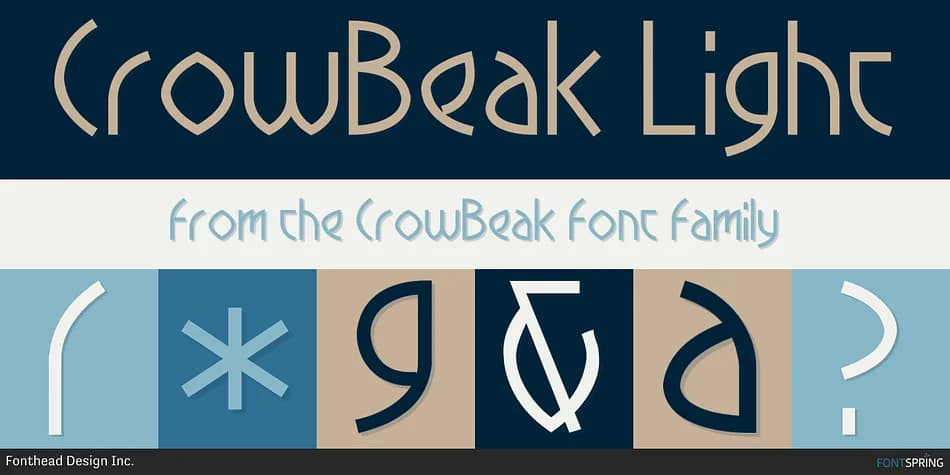 CrowBeak by Fonthead Design — Decorative Font — preview 1