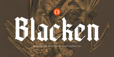 CS Blacken by Craft Supply Co. — Blackletter Font — thumbnail 1