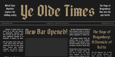 CS Blacken by Craft Supply Co. — Blackletter Font — thumbnail 4