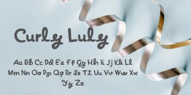 Curly Luly by FontHaus — Decorative Font — thumbnail 5