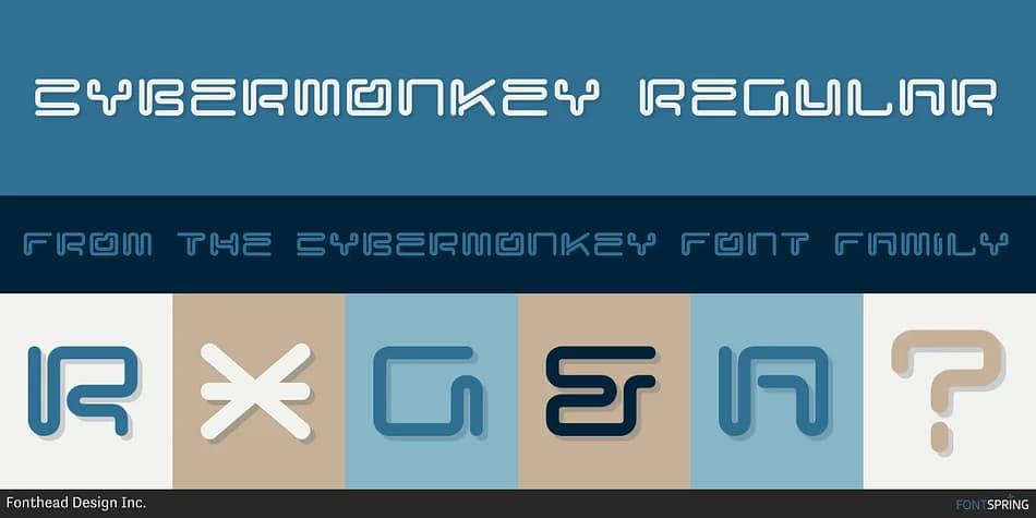 CYBERMONKEY by Fonthead Design — Display Font