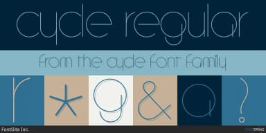 cycle by FontSite Inc. — Decorative Font — thumbnail 1