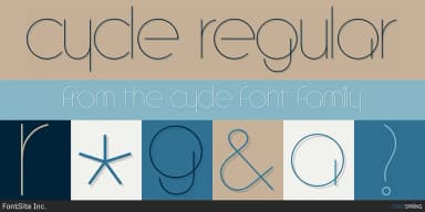 cycle by FontSite Inc. — Decorative Font — thumbnail 2