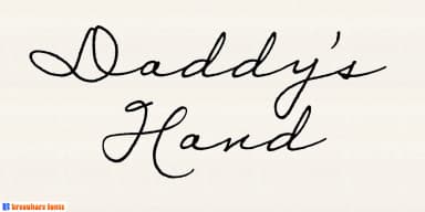 Daddys Hand by Breauhare Fonts — Script Handwritten Font — thumbnail 1