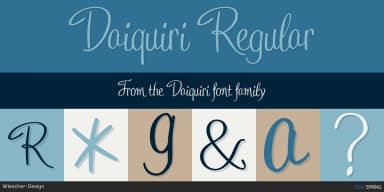 Daiquiri by Wiescher-Design — Script Handwritten Font — thumbnail 1