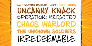 DAN PANOSIAN by Comicraft — Decorative Font — thumbnail 2