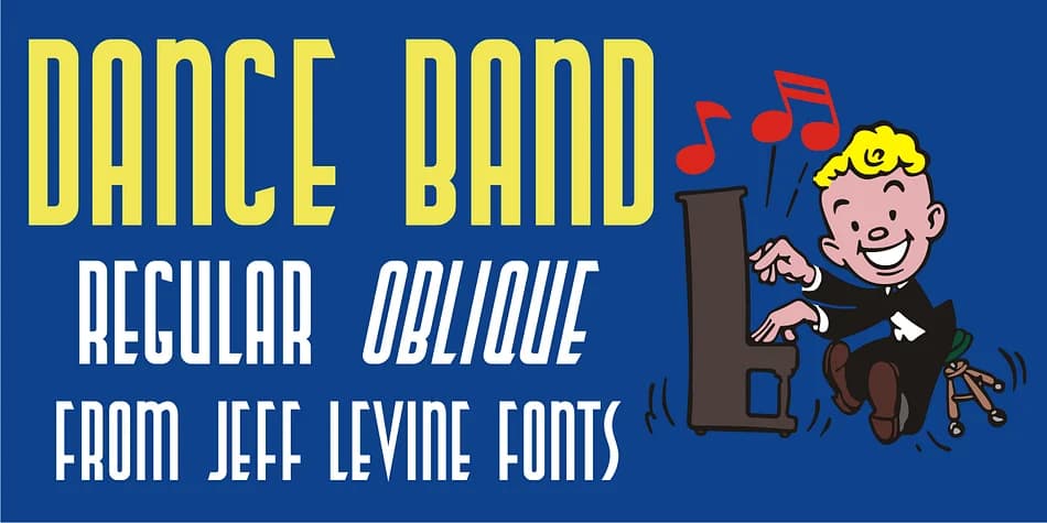 DANCE BAND JNL by Jeff Levine Fonts — Decorative Font
