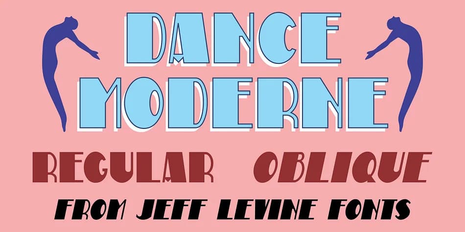 Dance  Moderne JNL by Jeff Levine Fonts — Decorative Font