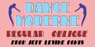 Dance  Moderne JNL by Jeff Levine Fonts — Decorative Font — thumbnail 1