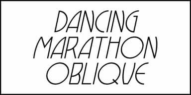 DANCING MARATHON JNL by Jeff Levine Fonts — Decorative Font — thumbnail 4