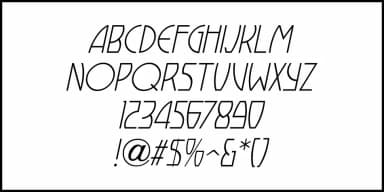 DANCING MARATHON JNL by Jeff Levine Fonts — Decorative Font — thumbnail 5