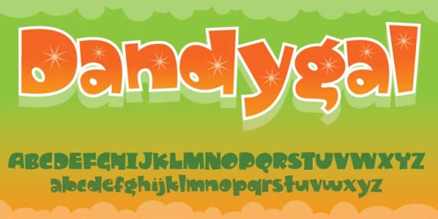 Dandygal by Pizzadude.dk — Decorative Font