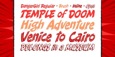 Danger Girl by Comicraft — Decorative Font — thumbnail 2