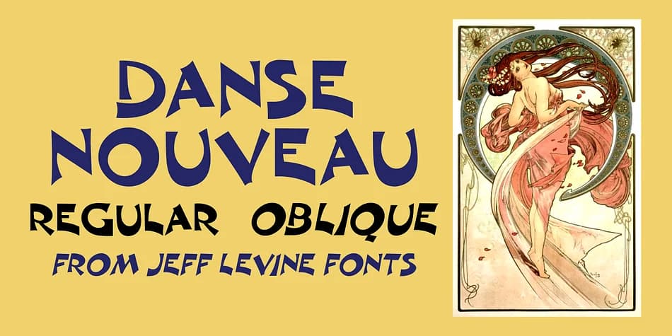 Danse Nouveau JNL by Jeff Levine Fonts — Decorative Font