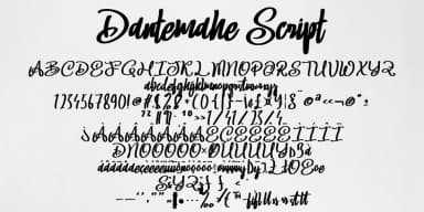 Dantemahe Script by Ayska — Script Handwritten Font — thumbnail 2