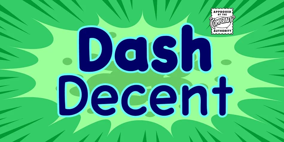 Dash Decent by Comicraft — Decorative Font