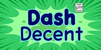 Dash Decent by Comicraft — Decorative Font — thumbnail 1