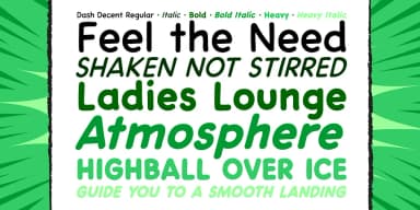 Dash Decent by Comicraft — Decorative Font — thumbnail 2