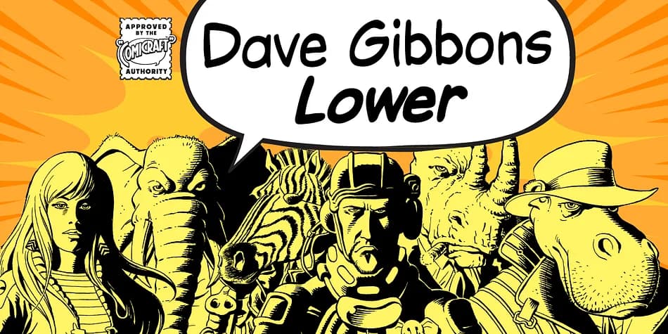 Dave Gibbons Lower by Comicraft — Decorative Font