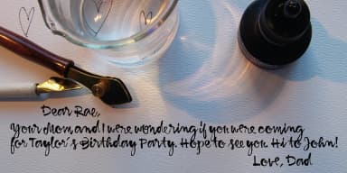 Dear Rae, Love Dad by Outside the Line — Script Handwritten Font — thumbnail 3