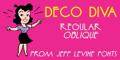 DECO DIVA JNL by Jeff Levine Fonts — Decorative Font — thumbnail 1