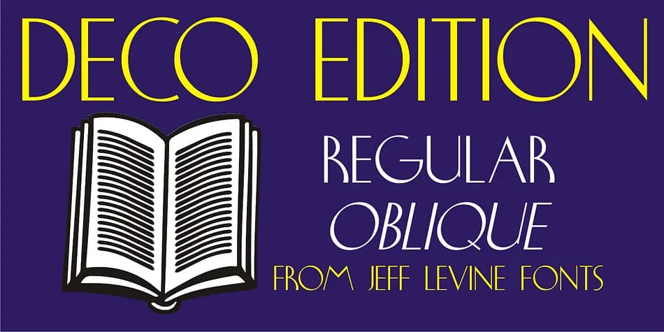 DECO EDITION JNL by Jeff Levine Fonts — Decorative Font