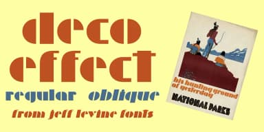 Deco Effect JNL by Jeff Levine Fonts — Decorative Font — thumbnail 1