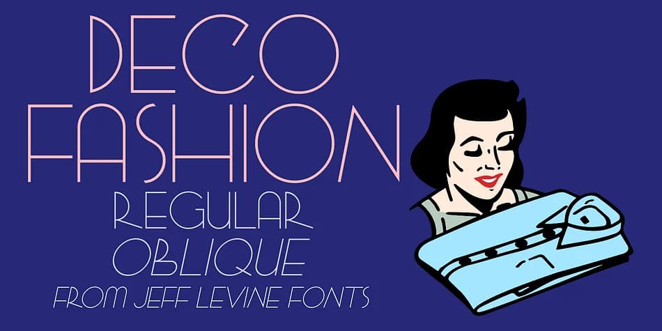DECO FASHION by Jeff Levine Fonts — Decorative Font