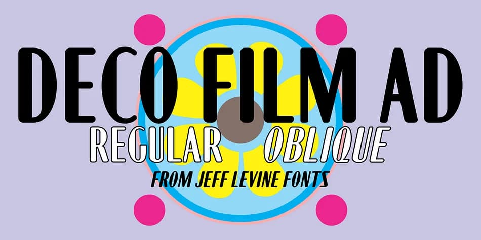 DECO FILM AD JNL by Jeff Levine Fonts — Decorative Font